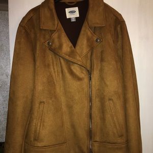 Brown Suede Moto Jacket